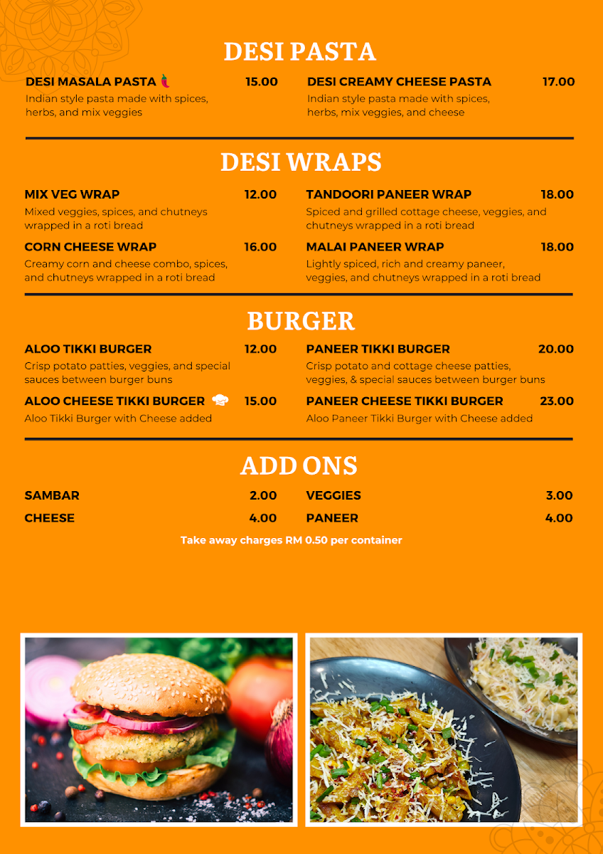 Thosai Cafe Menu - Image 2