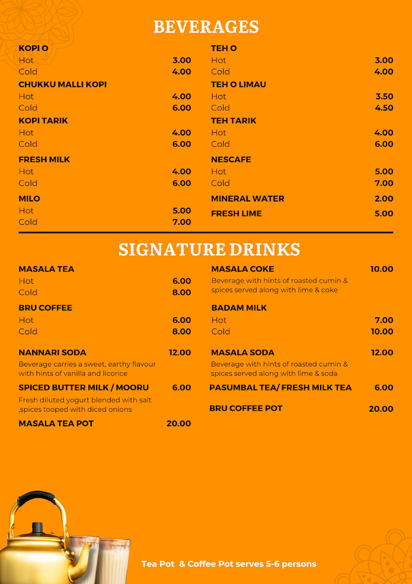 Thosai Cafe Menu - Image 6